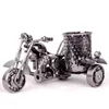 Kalem Kılıfları Yaratıcı Penholder Motosiklet Modeli Demir Metal Sanat Ev Ofisi Dekorasyon Masası Organizasyon Depolama Kutusu Kırtasiye 230705