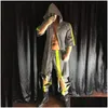 Men'S Jackets Mens Reflective Fluorescent Set Nightclub Bar Singer Dancer Male Costume Drop Delivery Apparel Clothing Outerwear Dhqaq