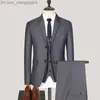 Fatos de treino masculinos Jaqueta de moda masculina Conjunto de três peças Melhor vestido de noiva para grupos masculinos na primavera, verão e inverno Roupas de trabalho profissionais Z230707