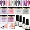 Brokat do paznokci MEET ACROSS Zestaw startowy do zanurzania w proszku Zestaw w płynie Brokat w proszku Dust Natural Dry Witout Cure Dip Powder Nails Zestaw do manicure 230705