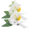 Fleurs décoratives 2 PCS Robe de mariée Boutonniere Mens Accessoires de mariage Corsage du marié Décor botanique