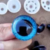 Кукольные тела запчасти 20 шт. DIY стеклянные 3D пластиковые защитные глаза для игрушек блестящие амигуруми для вязания вязания крючком 9101214161820253035mm 230705