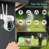 Camcorder 5G IP Wifi Überwachungskamera 4X Digitalzoom Nachtsicht Vollfarbe Vigilancia Wasserdichter kabelloser Outdoor-Videomonitor