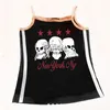 Women's Tanks Camis letter print Women's Grunge Gothic E-girl Camisole Top Splicing Crop Top Y2k Clothes Vintage Corset Tank Top Baby Tee clothes 230705