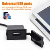 Upgrade Universal Car Sining USB Gniazdo Adapter 5V 2.4A Wodoodporny pokrywę lub samochody łodzie rv motocykl USB gniazdo ładowarki 12V/24V