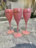 Moet Chandon Rosa Blush Acrílico Champanhe Taças Taças Taças