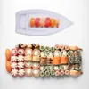 Geschirr-Sets, Obst-Dekor, Sushi-Boot, Mehrzweck-Sashimi-Gericht, Vorspeise, 26 x 11,8 x 2,7 cm, Haushaltsteller, weißes Melamin-Serviertablett