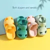 Sandaler Sommar Baby Skor Barn Tofflor Barn Snyggt halkfritt Mjukt golv Pojkar Flicka Småbarn Strandskor Barn Sandaler 15 år 230705