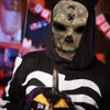 Maski imprezowe Halloween straszna czaszka Masque kostium nakrycia głowy rekwizyty do Cosplay kształt stracha na wróble maska pełna twarz 230705