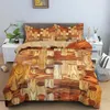 Conjuntos de Cama Mosaico Cor Impressão Digital Têxtil Doméstico Design Geométrico 3D Down Capa de Cama Fronha Crianças Adulto Quarto Art Set