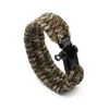 Bracelets porte-bonheur mode Sport de plein air escalade corde chaîne pour hommes Parachute cordon Paracord bracelet d'urgence bijoux