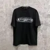 メンズ Tシャツ マスターマインド 2023 コットン高品質スカルグラフィティ クルーネックと女性の半袖トップ Tシャツ