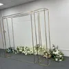 New Wedding Props Gold Plated Background Wedding arch Flower Decoration Iron Square Arch Screen Outdoor Display Frame