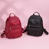 Zaino Zaini in tessuto di nylon Borsa a secchiello Semplice tinta unita Outdoor Travel Borsa da donna Mochila E28