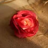 Fleurs décoratives 10 Pcs/lot bricolage fleur rangée Rose artificielle décoration mur mariage route plomb faux soie Roses tête couronne