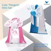 USB Desktop Fan, Compact But Powerful, Portable Desktop IP Style Personalized Fan, Penguin Companion Cartoon Mini Desktop Fan, Better Cooling