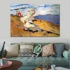 Pintura a óleo da arte da lona da paisagem marítima espanhola de Joaquin Sorolla Y Bastida Pintura A praia em Biarritz Pintado à mão de alta qualidade