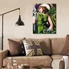 수제 소녀 장갑과 녹색 소녀 Tamara de Lempicka 그림 캔버스 예술 현대 초상화 예술 작품 침실 장식
