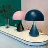 Candeeiros de mesa Moderno simples Candeeiro de quarto infantil Nórdico Macaron Cogumelo G9 Cabeceira de estudo de quarto Arte criativa Luz decorativa
