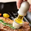 BBQ GRILLS Bouteille d'huile en verre en silicone avec pinceau et anciennes brosses de gril de séparation Brôles à pâtisserie liquide outils de cuisine outils de cuisine 230706