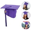 Emballage cadeau bandeau chapeaux de fête enfants artisanat casquette de graduation polyester décors homme élastique orne