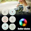 Skate Accessories 4pcs Flash Inline Wheels 90A LED Lighting Skating 80767268mm Roller Shoes Paten 230801
