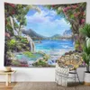 Tapisseries Dôme Caméras SepYue Bord De Mer Paysage Tapisserie Tenture Chambre Décoration Hippie Tapisseries Arbre Jardin Montagne Mur Art Tissu Boho Décor R230714