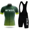 Wielertrui Sets Brazilië Ropa Ciclismo Zomer Mannen Set Korte Mouw Racing Mountainbike Kleding Fiets Kleding Pak 230706