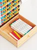 Étuis à crayons Mark Pen Boîte de rangement Grande capacité Conteneur Brosse Obliquement inséré Support de bureau pour la maternelle École primaire Stude 230705