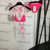 Conjunto de biquíni estilingue feminino sutiãs moda praia design de tiras de personalidade roupas de banho para meninas 3 cores maiô sexy para praia