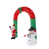 Christmas Garden Decoration Site Layout Props Inflatable Christmas Arch Santa Claus Snowman