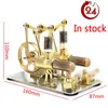 Gun Toys Stirling Engine Balance Miniature Model Steam Power Technology Science Generation Experiment Toy 230705