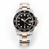 zegarek zegarków na nadgarstek do męskiej automatycznej ceramiki GMT zegarki 40 mm 40 mm pełny stal ze stali nierdzewnej szybki woda Supphire Super Luminous Stewatches Dhgates