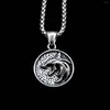 Pendentif Colliers Punk Acier Inoxydable Loup Collier Hommes Hip Hop Cadeau D'anniversaire