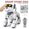 RC Robot RC Robot Smart Stunt Dog Électronique Animal Animaux Chien Commande Vocale Programmable Musique Chanson Robot Chien Jouet pour Enfants RC Jouets Cadeaux 230705