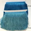 10yards lot 20CM Polyester BorlasTassel Fringe Trimming Lace For Latin Dress Samba Stage zakka patchwork textile Curtain lace273b