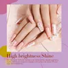 Nail Glitter ROSALIND Pure Color Flash Dipping Powder Kit Nail Dust Resina decorativa Pigmento Nail Art Need Primer y capa de sellado Set 10ml 230705