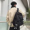 lu Backpack Preppy Style BlackUnisex Student Backpacks Nylon Waterproof Laptop Bag Multi-Pocket Design Mochilas Teenagers Shool Bag