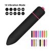 Vibratorer 10 hastigheter Vibration Klitstimulering Vuxen Sexleksak Vibrerande Hoppa Love Egg Mini Bullet G Spot Vagina Vibrator för kvinnor Kvinna 230706