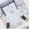 Clothing Sets Designer Baby Girls Children Long Sleeve White T-Shirt Classic Brand Clothes Spring Kids Dress Set Children's suit