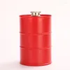 Hip Flasks Portable 750ML Oil Drum Shape 25 OZ Flask Whisky Flagon Outdoor Travel Vodka Russia Style Alcohol Wine Pot Gift