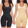 Damformare Shapewear Dam Reduktiv gördel Bodysuits Jumpsuits Midjetränare Helkroppsformare Korsett Bantning Modellering Rem Öppen gren 230705