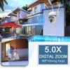 Cámaras IP EVKVO 3MP 5G WIFI Cámara de vigilancia Seguimiento automático Visión nocturna a todo color Mini Outdoor Waterpter PTZ Cámara de seguridad IP Alexa 230706