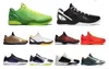 2023 Authentic Mamba 6 Protro Reverse Grinch Scarpe da basket Mambacita Gigi Bruce Lee Del Sol Alternate Chaos Uomo Sneakers sportive all'aperto con scatola originale