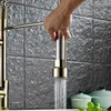 Keuken Kranen Lente Styl Wastafel Kraan Met Pull Out Vessel Sink Mengkraan Badrandcombinaties Robinet Nikkel/Chroom/Goud