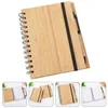 Wood Grain Note Pad Pads Cadernos de trabalho Diário A5 Bamboo Planejador mensal Livro Notbook