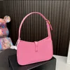 Vrouwen Schoudertas Hobo Tas Handtas Onderarm Tas Tote Roze Effen Krokodillenleer Gouden Hardware Klassieke Letters Hardware Gesp Verstelbare Schouderriem