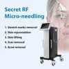 Hudåtstramande mikronålnings-anti-rynkmaskin för ansiktslyft / microneedling RF fraktionerad maskin