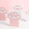 Objets décoratifs Figurines 2pcs Creative Cat Paw Serre-livres Kawaii Antiskid Book Organizer Support de bureau Papeterie coréenne Fournitures de bureau scolaire 230705