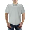 Camisetas masculinas com zíper e listradas camisolas de verão masculinas